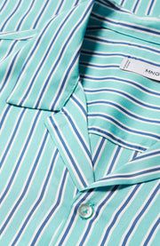 MANGO - Regular-fit striped bowling shirt