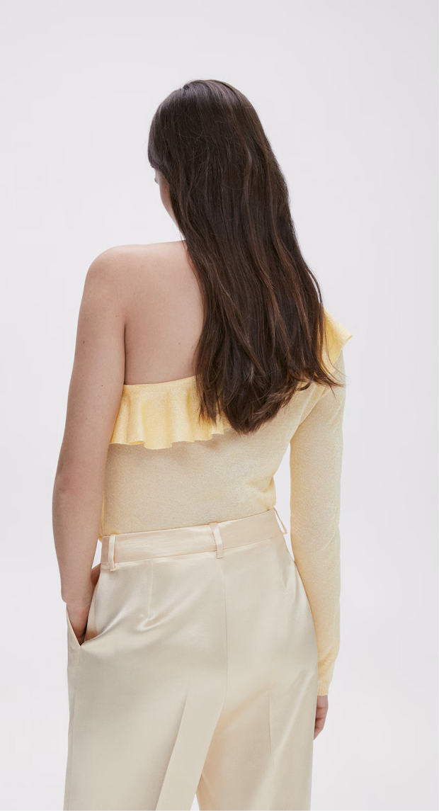 MANGO - Asymmetrical ruffled sweater