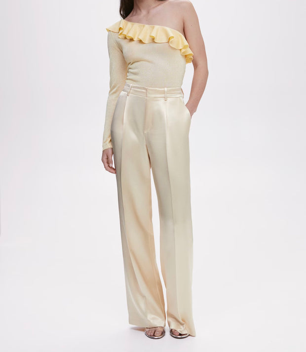 MANGO - Asymmetrical ruffled sweater