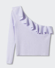 MANGO - Asymmetrical ruffled sweater